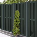 Composiet schutting Design Antraciet 90x180 cm