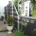 Composiet schutting Forte Antraciet - alu 180x93 cm