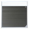 Composiet schutting Forte Antraciet - alu 180x180 cm met trellis