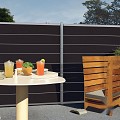 Aluminium paal Modular 68x68x2000mm geassembleerd (tbv scherm 2000 hoog) in folie bc