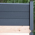 Aluminium paal Modular 68x68x2000mm geassembleerd (tbv scherm 2000 hoog) [antra gepct] in folie bc