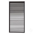 Keruing FSC tuinscherm "Royal" recht shutter 27L 15mm verstelbaar 68x900x1800mm [zwart]