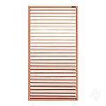 Keruing FSC tuinscherm "Royal" recht shutter 27L 15mm verstelbaar 68x900x1800mm [naturel]