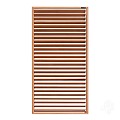 Keruing FSC tuinscherm "Royal" recht shutter 27L 15mm verstelbaar 68x900x1800mm [naturel]