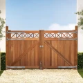 Bangkirai tuinpoort "Belmonte" (dubbel) 40x3000x1800mm met trellis / incl. beslag bc