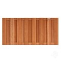 Elephant halfhoge schutting Keruing hardhout 39x1800x943mm 15 planks / V-groeven / RVS geschr.