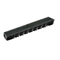Top Drain met zwart kunststof sleufrooster 100x13x8,5 cm