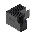 ACO Slimline hoekstuk incl. zwart alu designrooster