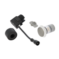 Puck 22 Light Grey 12V/0,5W LED ø22mm Warm White, diffuse Ring 35mm