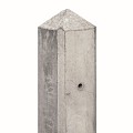 Berton©-motiefpaal wit/grijs diamantkop 10x10x280 cm