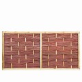Wilgenteenscherm + houten lijst 90x180 cm