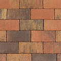 Betonstraatsteen 8 cm oud bruin komo
