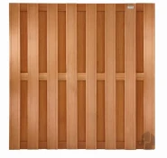 Bangkirai tuinscherm recht 15L 13mm