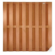 Bangkirai tuinscherm recht 15L 15mm