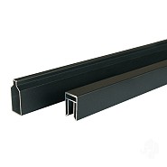 Elephant onder- en boven regel Modular-Rhombus alu 20x41x1800mm 2 stuks antraciet gepoedercoat 2x4.1x cm