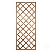 Hardhout FSC trellis recht met kader diagonaal 750x1800mm RVS bc