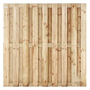 Vuren FSC tuinscherm recht 17L 15mm 45x1800x1800mm RVS [geimpregneerd] bc