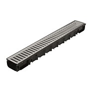 Top Drain met gegalvaniseerd stalen sleufrooster 100x13x8,5 cm