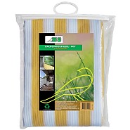 Balkondoek 0,9 x 5 mtr geel/wit *