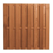 Bangkirai plankenscherm Deluxe 180x180 cm