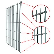 Dubbelstaafs gaasmat groen