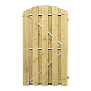 Vuren deur met stalen frame toog 180x100 cm - rechts draaiend