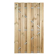 Grenen deur met stalen frame 180x100 cm - universeel