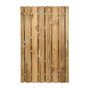 Grenen deur met stalen frame 190x120 cm - universeel
