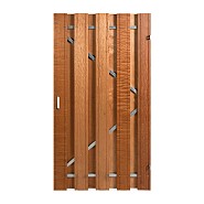 Hardhouten deur met stalen frame 180x100 cm - universeel