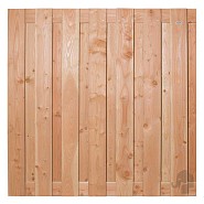Douglas FSC tuinscherm recht 14L 16mm 48x1800x1800mm geschaafd / RVS bc