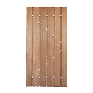 Hardhouten Deur met verstelbaar stalen frame 100x195 cm
