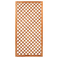 Trellis, diagonaal hardhout met lijst 180x90 cm glad geschaafd