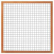 Gaaselement met kader 44x68/robuust hardhout 180x180 cm