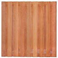 Tuinscherm hardhout 19 planks Harlingen 180x180 cm