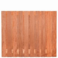 Tuinscherm hardhout 21 planks Dronten 180x150 cm