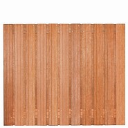 Tuinscherm hardhout 23 planks Hoorn 180x150 cm