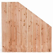 Tuinscherm lariks 21 planks Zwarte Woud 180-90x180 cm VERLOOP