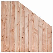 Tuinscherm lariks 23 planks Harz 180-90x180 cm VERLOOP