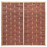 Wilgenteenscherm + houten lijst 180x180 cm