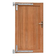 Hardhouten enkele toegangspoort, verticaal, 100x180 cm Incl beslag