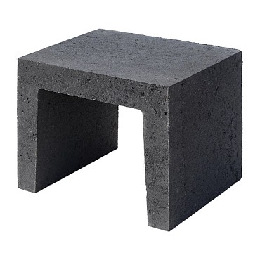 U-element 40x40x50 cm zwart