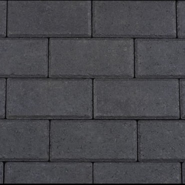 Betonstraatsteen 8cm half antraciet S-top