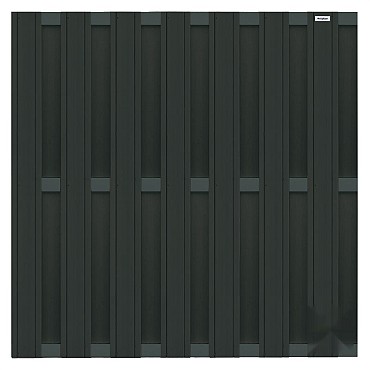 Composiet schutting Design Antraciet 180x180 cm