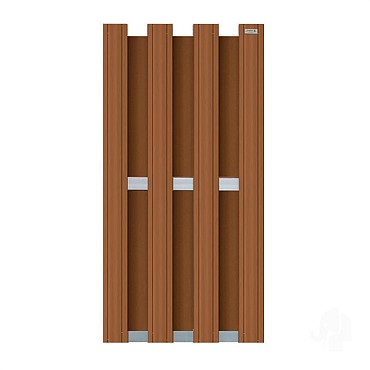 Composiet schutting Design Bruin 90x180 cm