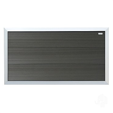 Composiet schutting Forte Antraciet - alu 180x93 cm