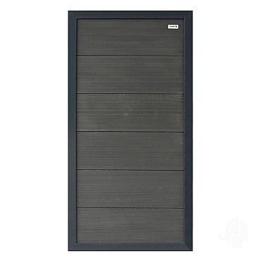 Composiet schutting Forte Antraciet 90x180 cm