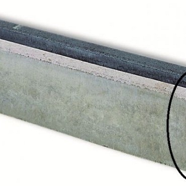 Opsluitband grijs 15x35x100 cm