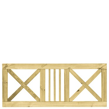 Grenen boerenland hek 75x180 cm