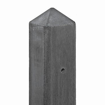 Berton©-paal antraciet diamantkop 10x10x180 cm