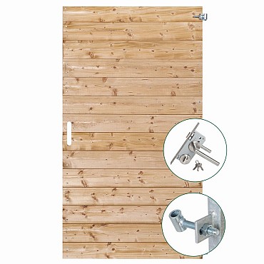 Tuindeur geïmpregneerd (rechtsdraaiend) Petten 200x100 cm met rvs inbouwslotset